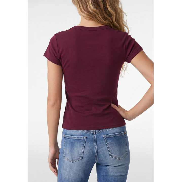 Polera Brasil Mujer Burdeo 3