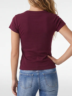 Polera Brasil Mujer Burdeo