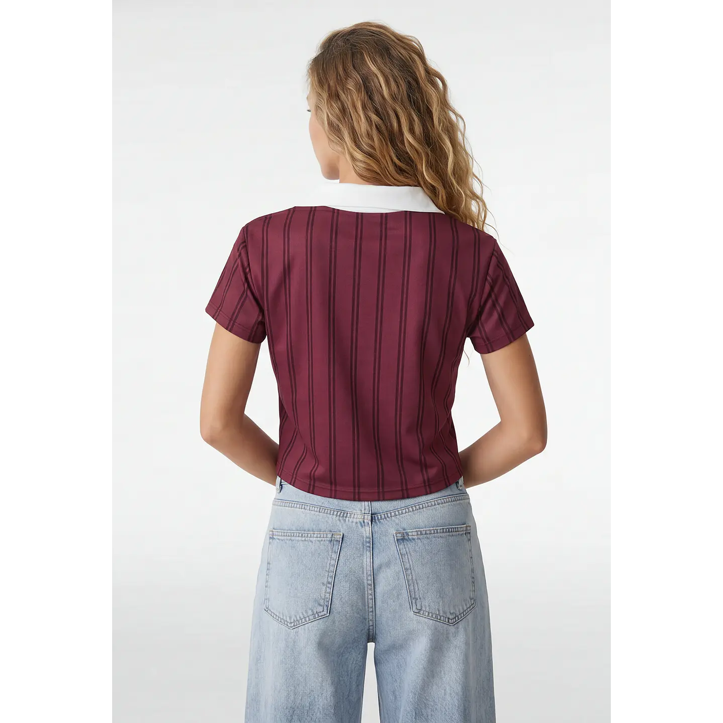 Polera Fútbol Mujer Burdeo 2