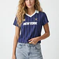 Polera Fútbol Mujer Azul - Miniatura 1