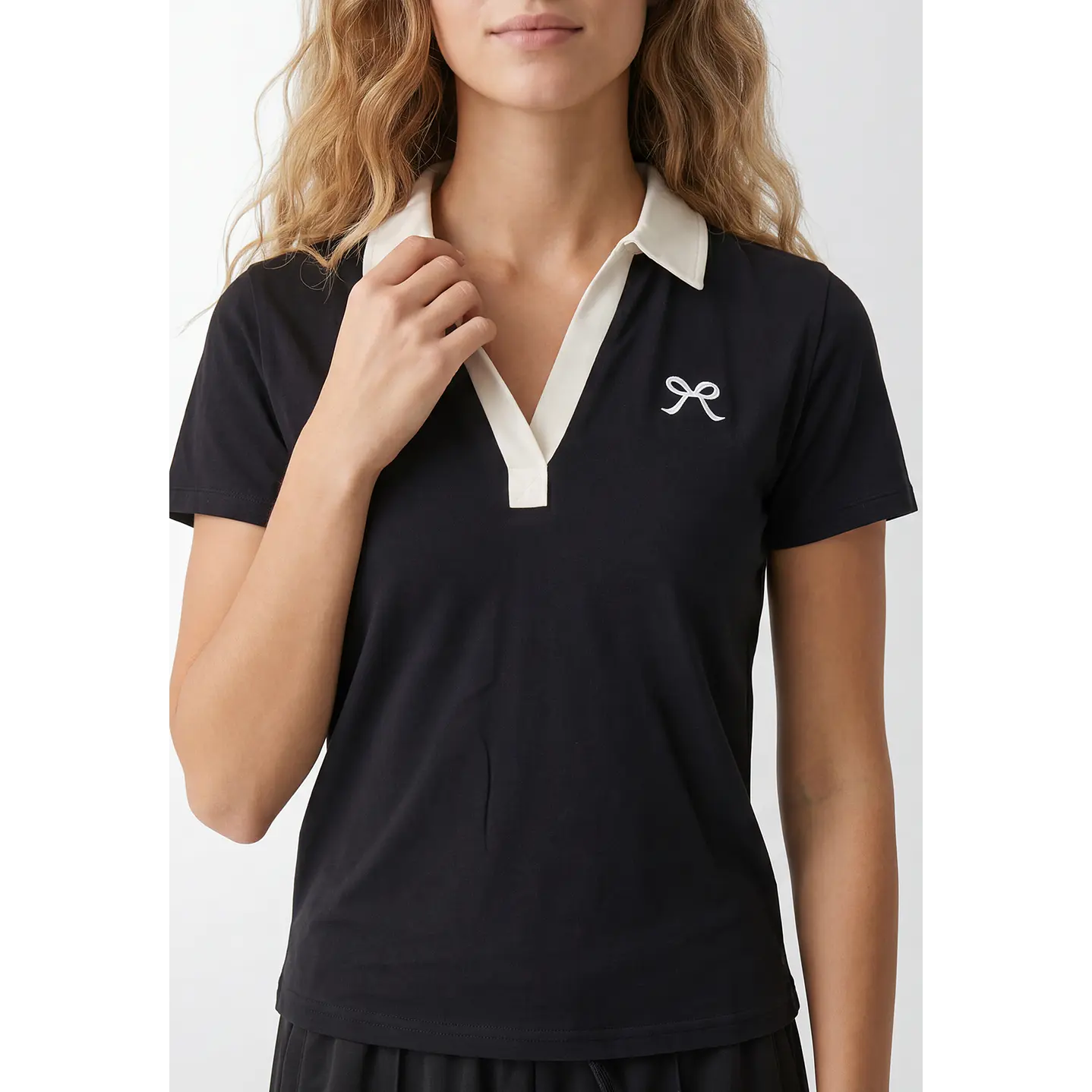 Polera Polo Mujer Negro 4