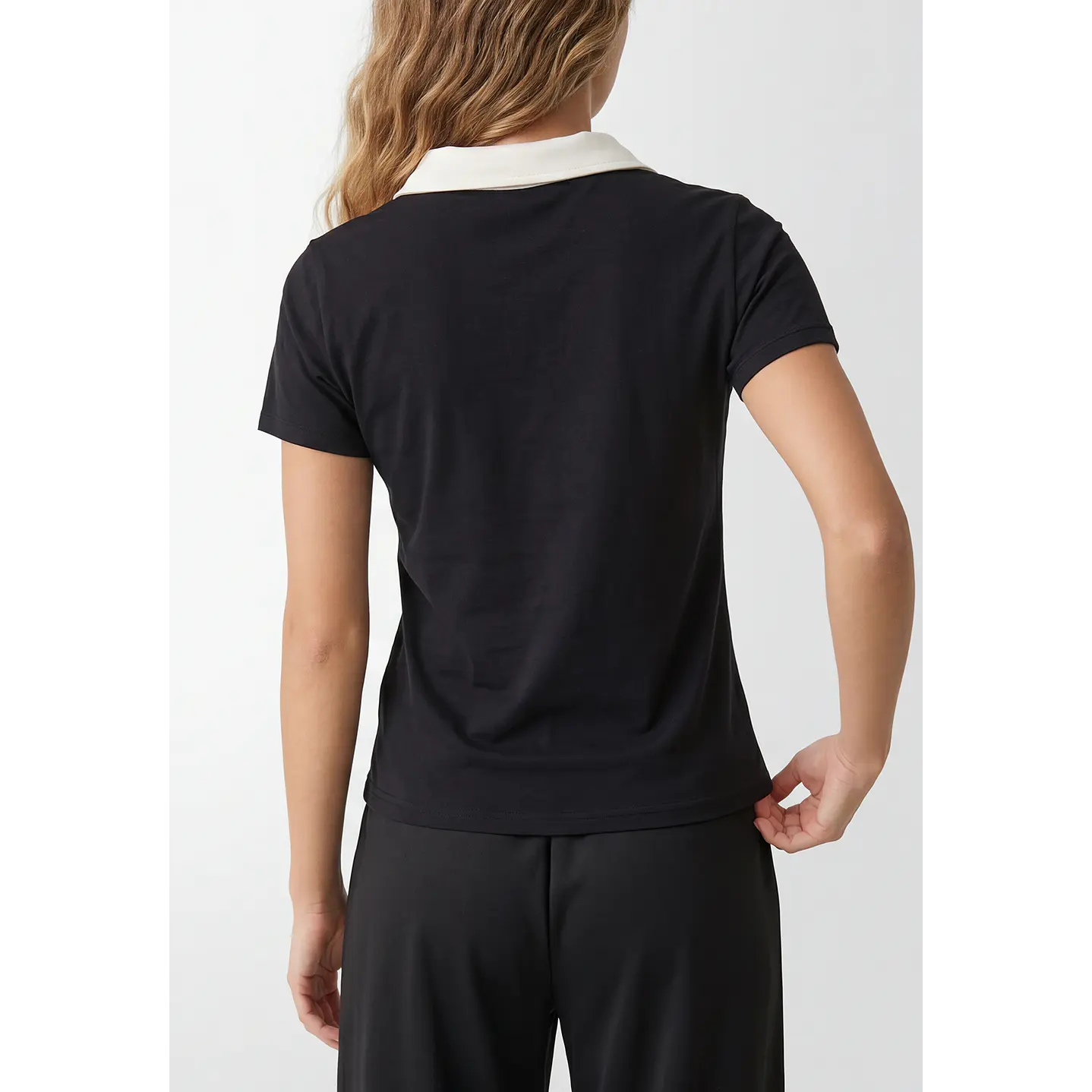 Polera Polo Mujer Negro 3