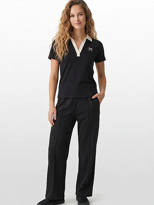 Polera Polo Mujer Negro