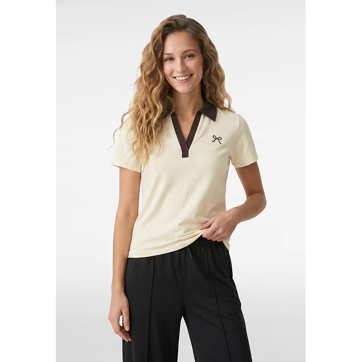 Polera Polo Mujer Amarillo 1