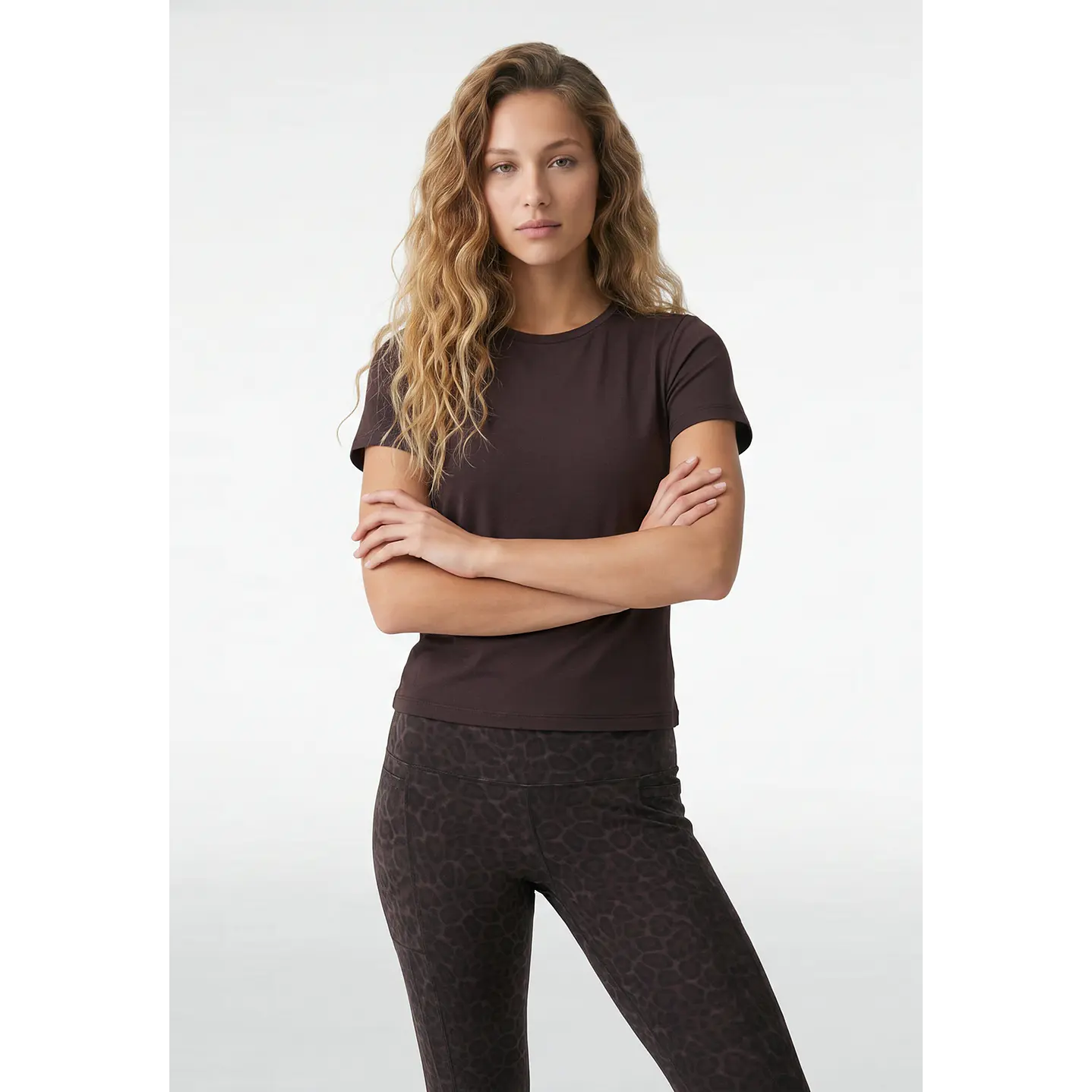 Polera Active Mujer Café 1