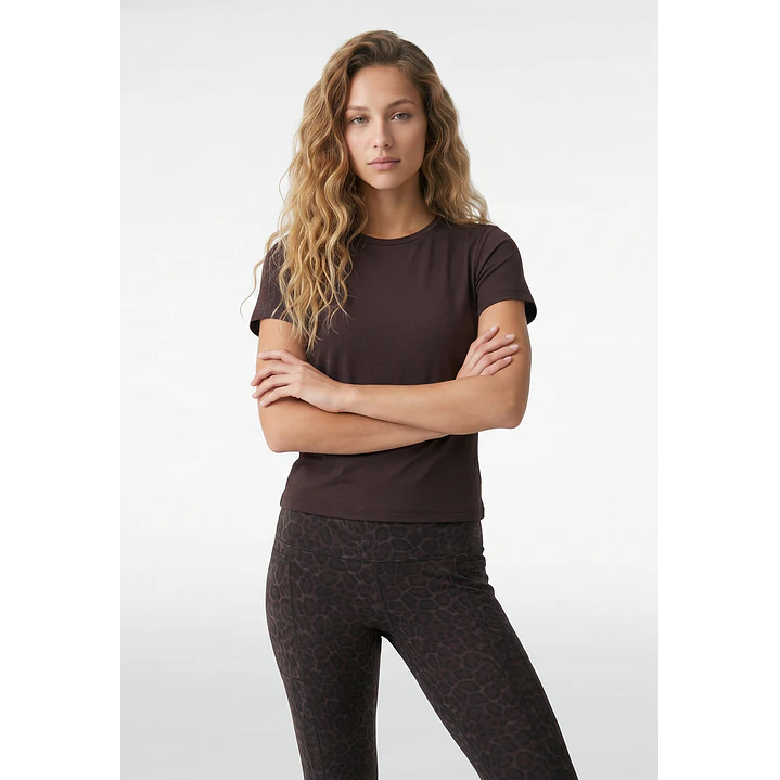 Polera Active Mujer Café 1