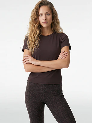 Polera Active Mujer Café
