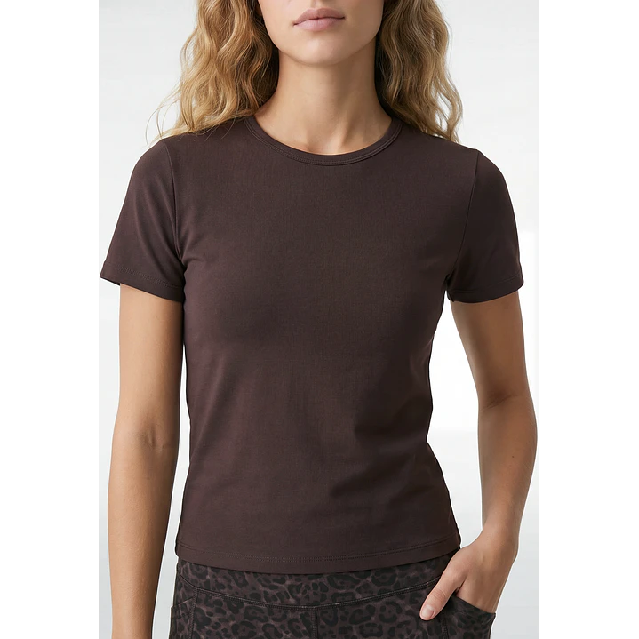 Polera Active Mujer Café 2
