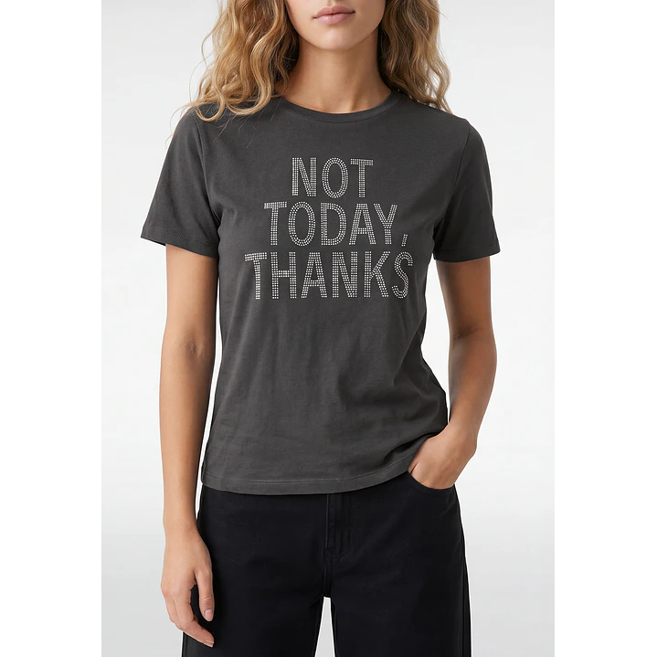 Polera Strass Mujer Gris 2