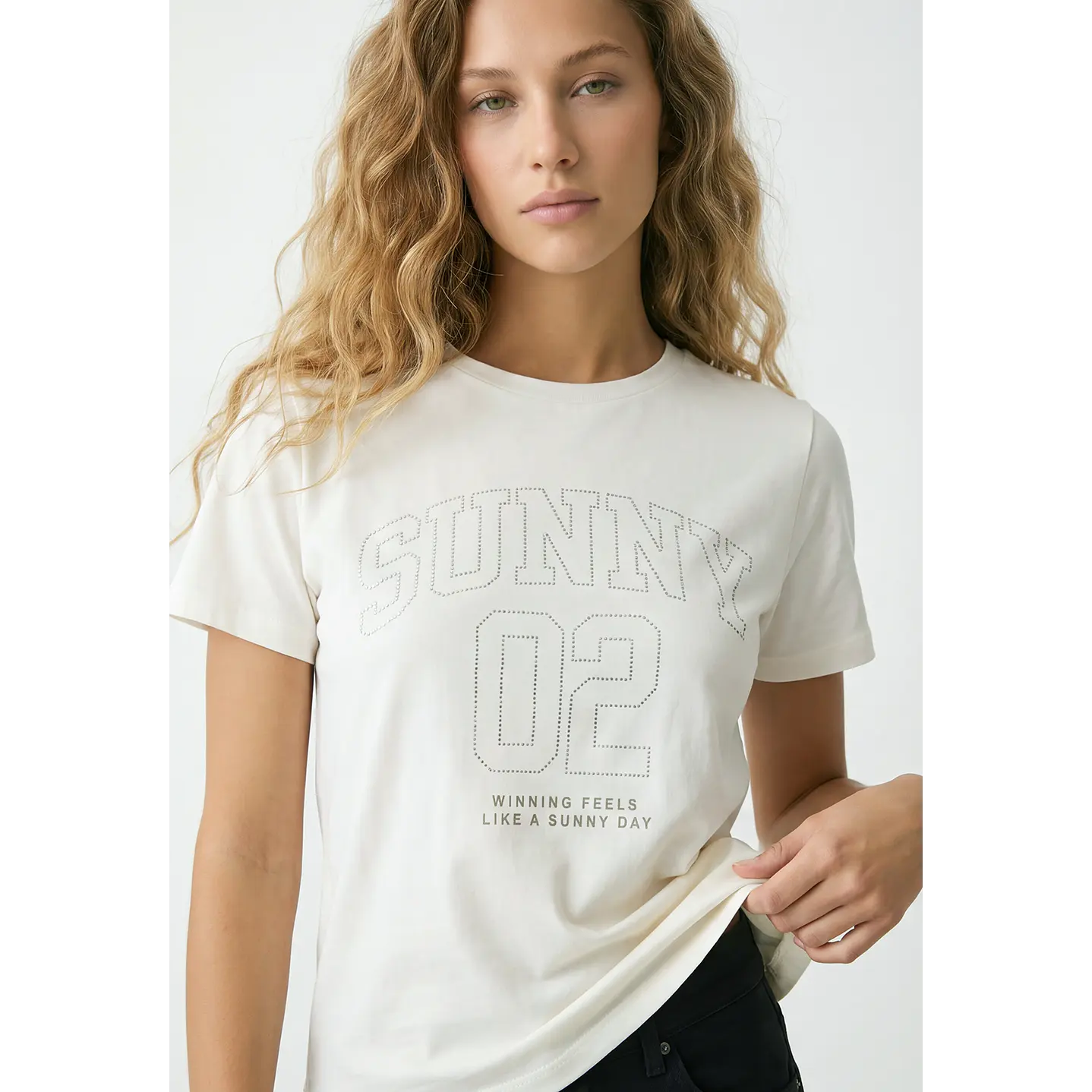 Polera Strass Mujer Crudo 2