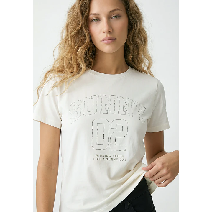 Polera Strass Mujer Crudo 2