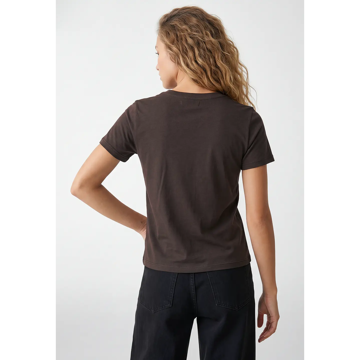 Polera Strass Mujer Café 3