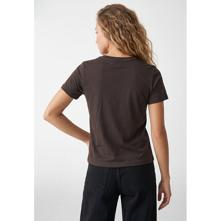 Polera Strass Mujer Café 3