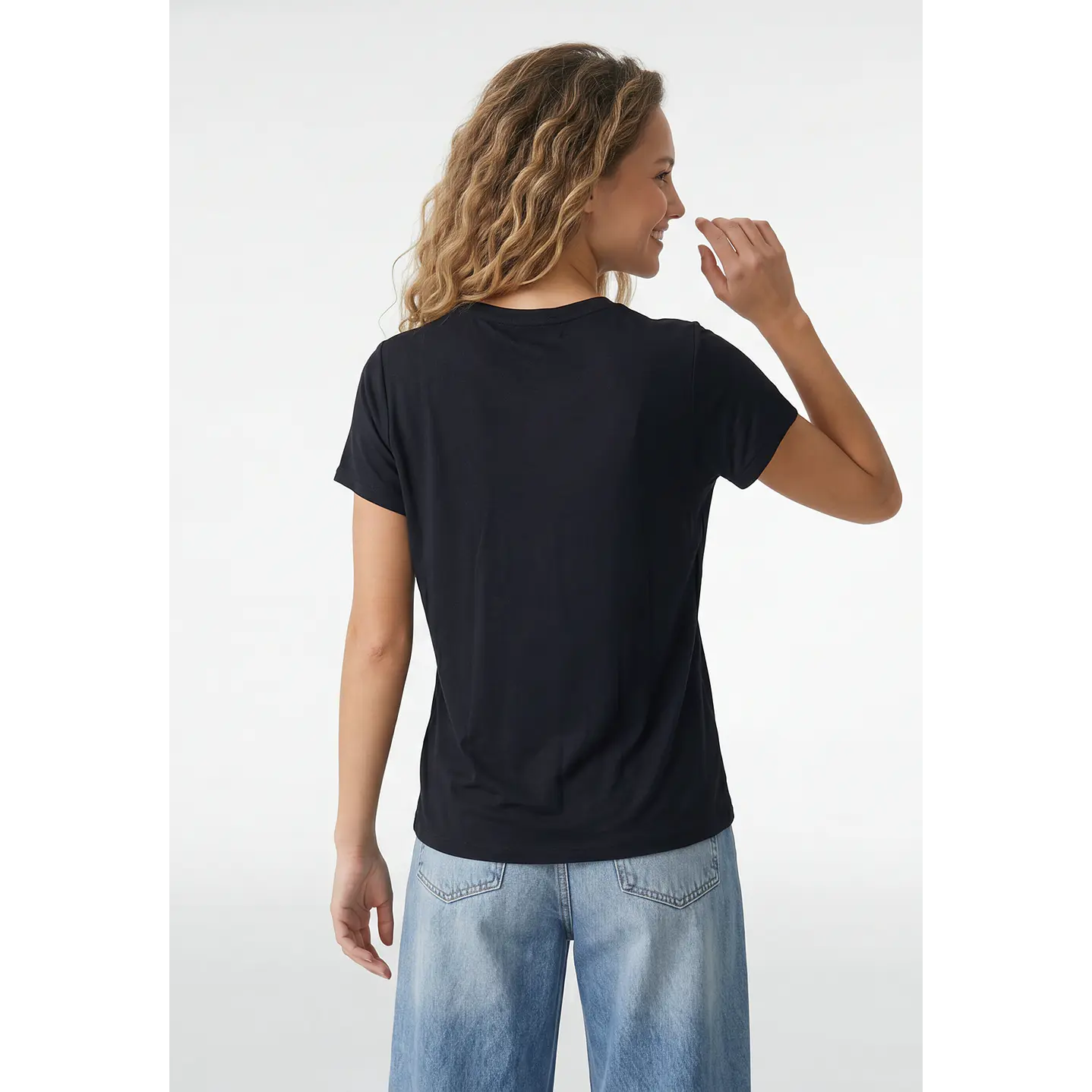 Polera Heart Mujer Negro 3
