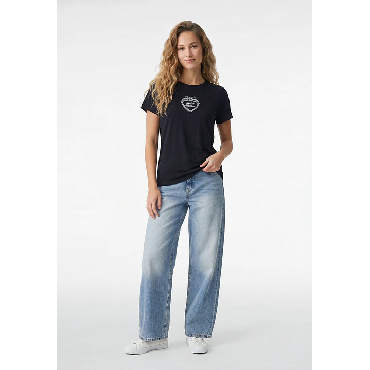 Polera Est Varios Mujer Negro 4