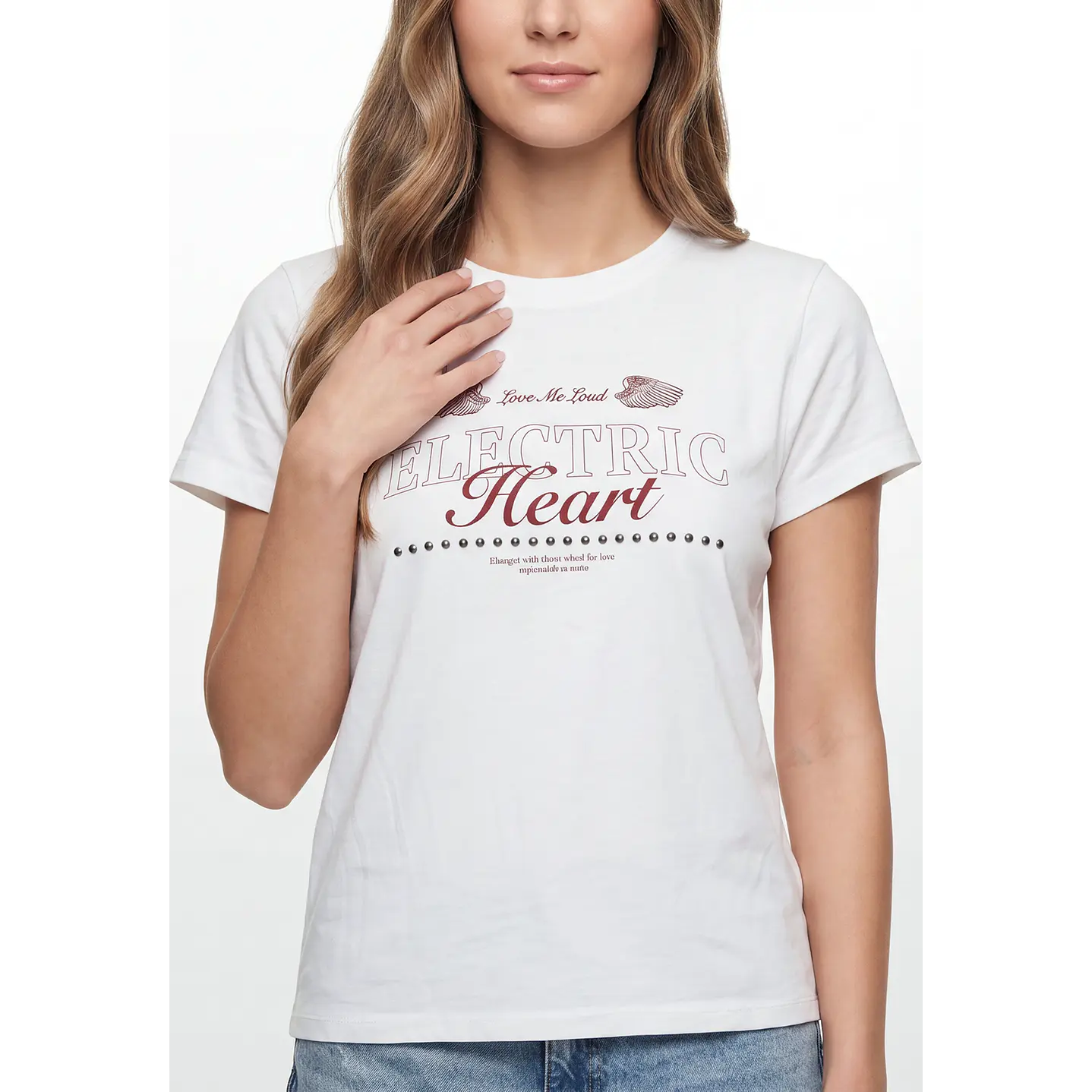 Polera Heart Mujer Crudo 2