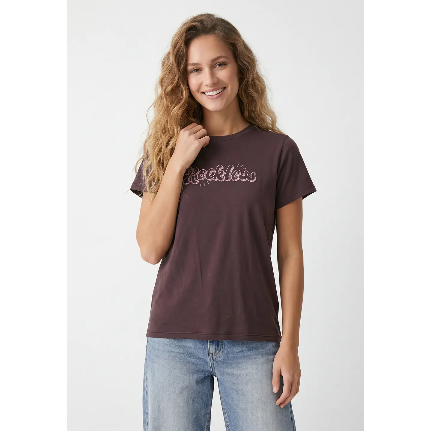 Polera Reckless Mujer Café 1