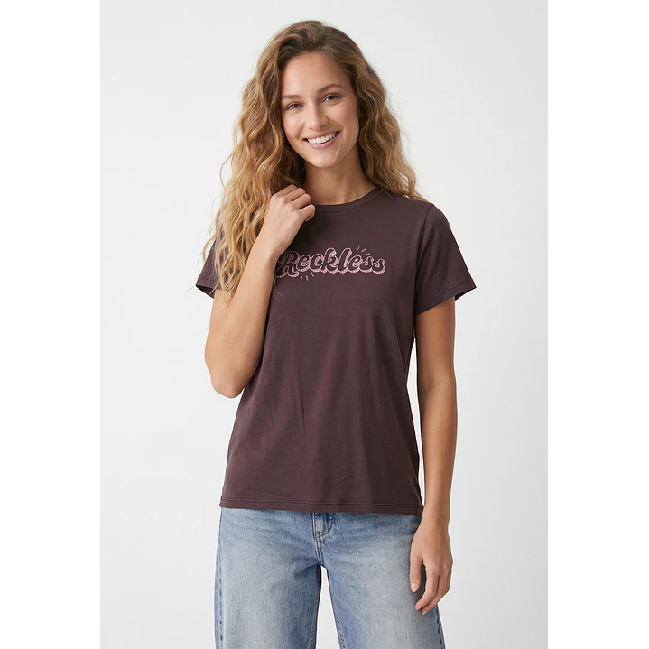 Polera Est Varios Mujer Café 1