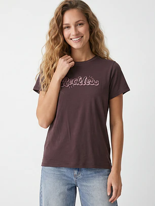 Polera Est Varios Mujer Café