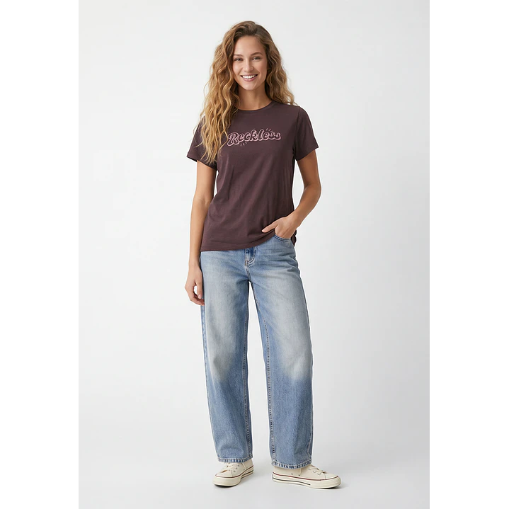 Polera Est Varios Mujer Café 4
