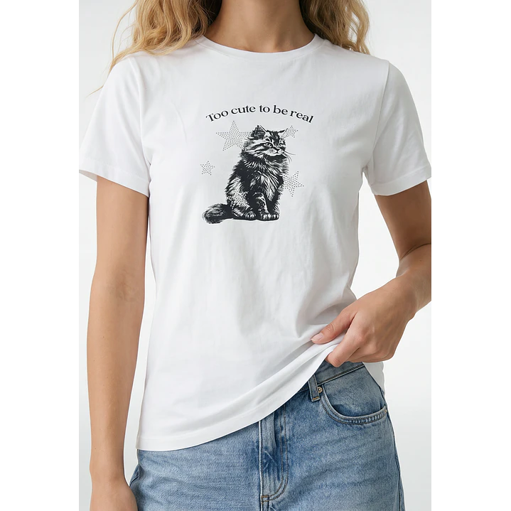 Polera Est Varios Mujer Blanco 2