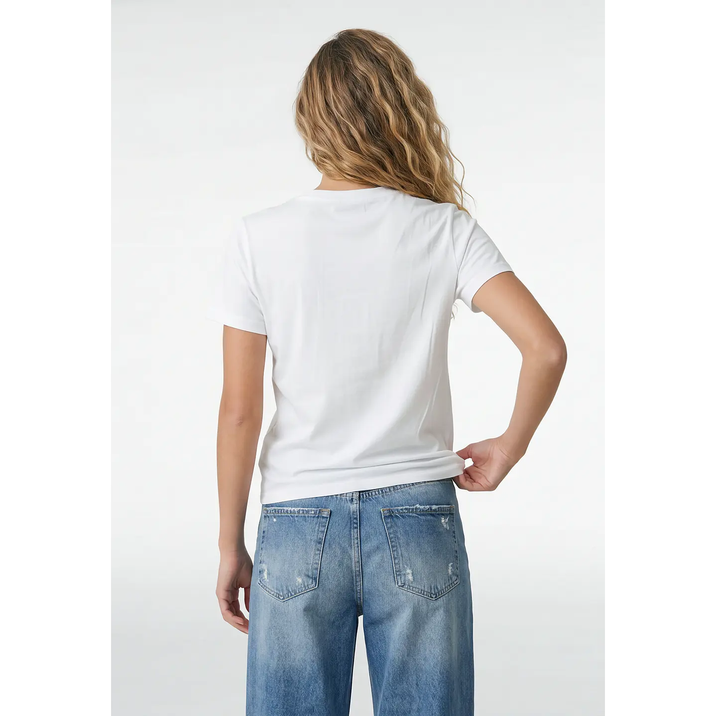 Polera Gato Mujer Blanco 3