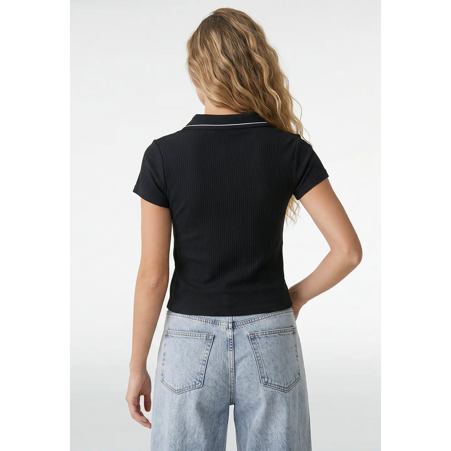 Polera Polo Mujer Negro 3