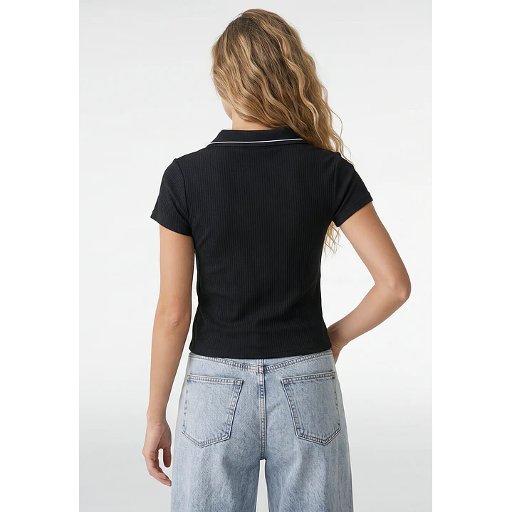 Polera Polo Mujer Negro 3