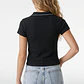 Polera Polo Mujer Negro - Miniatura 3