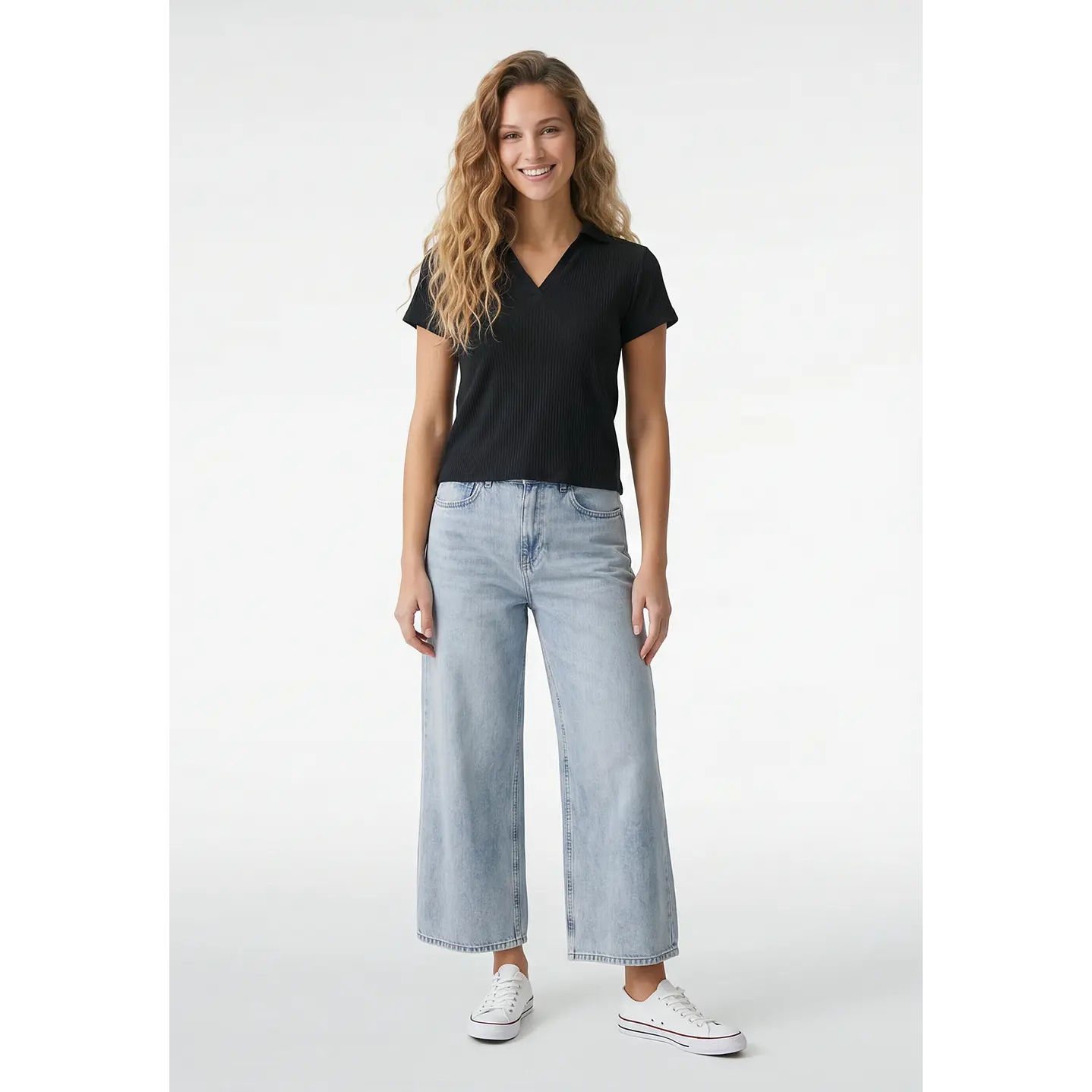 Polera Polo Mujer Negro 4
