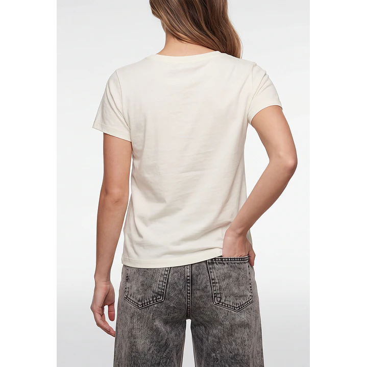 Polera Estampado Mujer Crudo 3