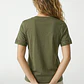 Polera Aplicación Mujer Verde - Miniatura 3
