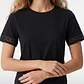 Polera Aplicación Mujer Negro - Miniatura 2