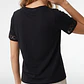 Polera Aplicación Mujer Negro - Miniatura 3