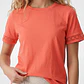 Polera Aplicación Mujer Coral - Miniatura 2