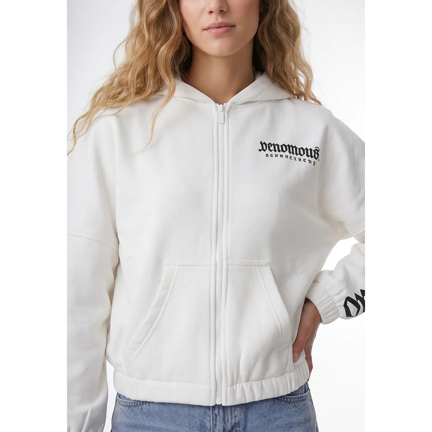 Polerón Crop Mujer Crudo 3