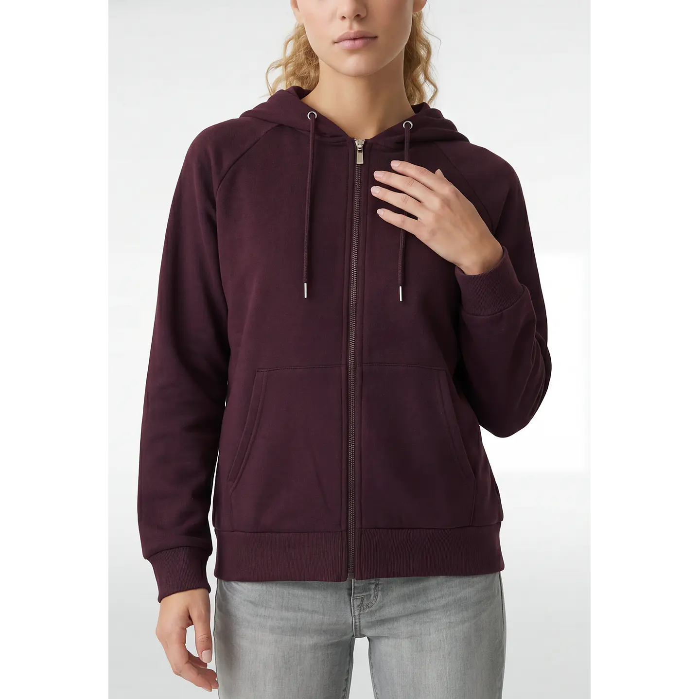 Polerón Liso Mujer Uva 2