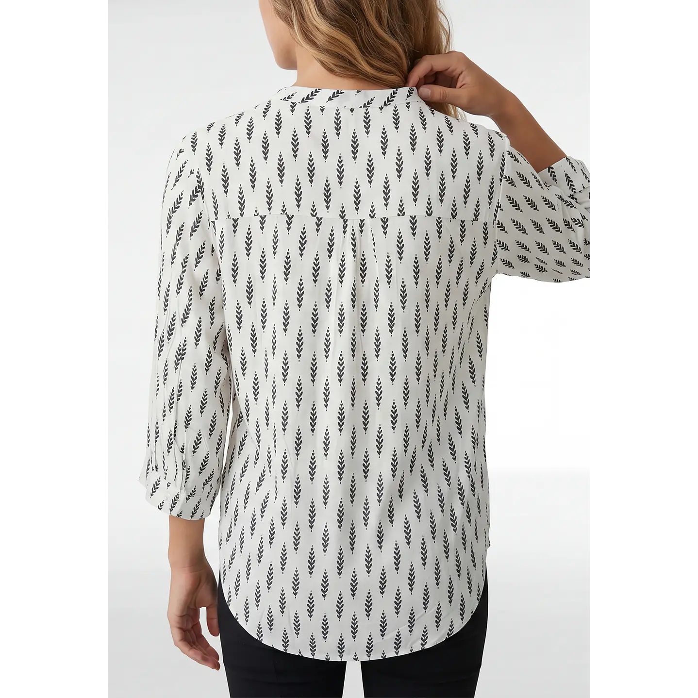 Blusa Chic Mujer Manga 3/4 Crudo 3