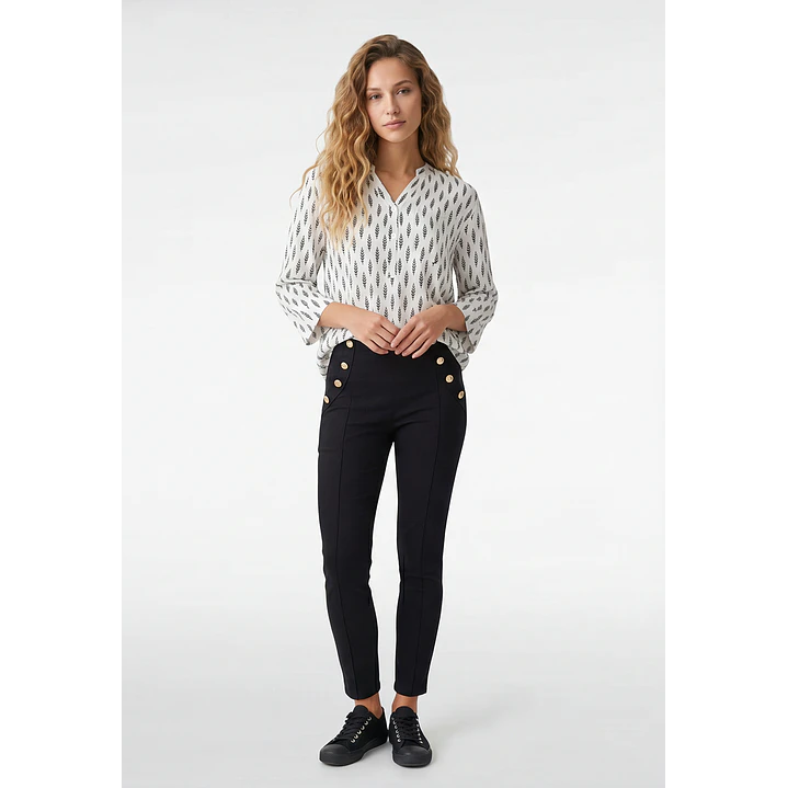 Blusa Chic Mujer Manga 3/4 Crudo 4