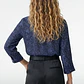 Blusa Chic Mujer Manga 3/4 Azul - Miniatura 2