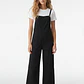 Jardinera Color Wide Leg Mujer Negro - Miniatura 1