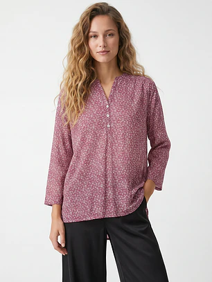 Blusa Chic Mujer Manga 3/4 Rosado