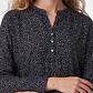 Blusa Chic Mujer Manga 3/4 Negro - Miniatura 2