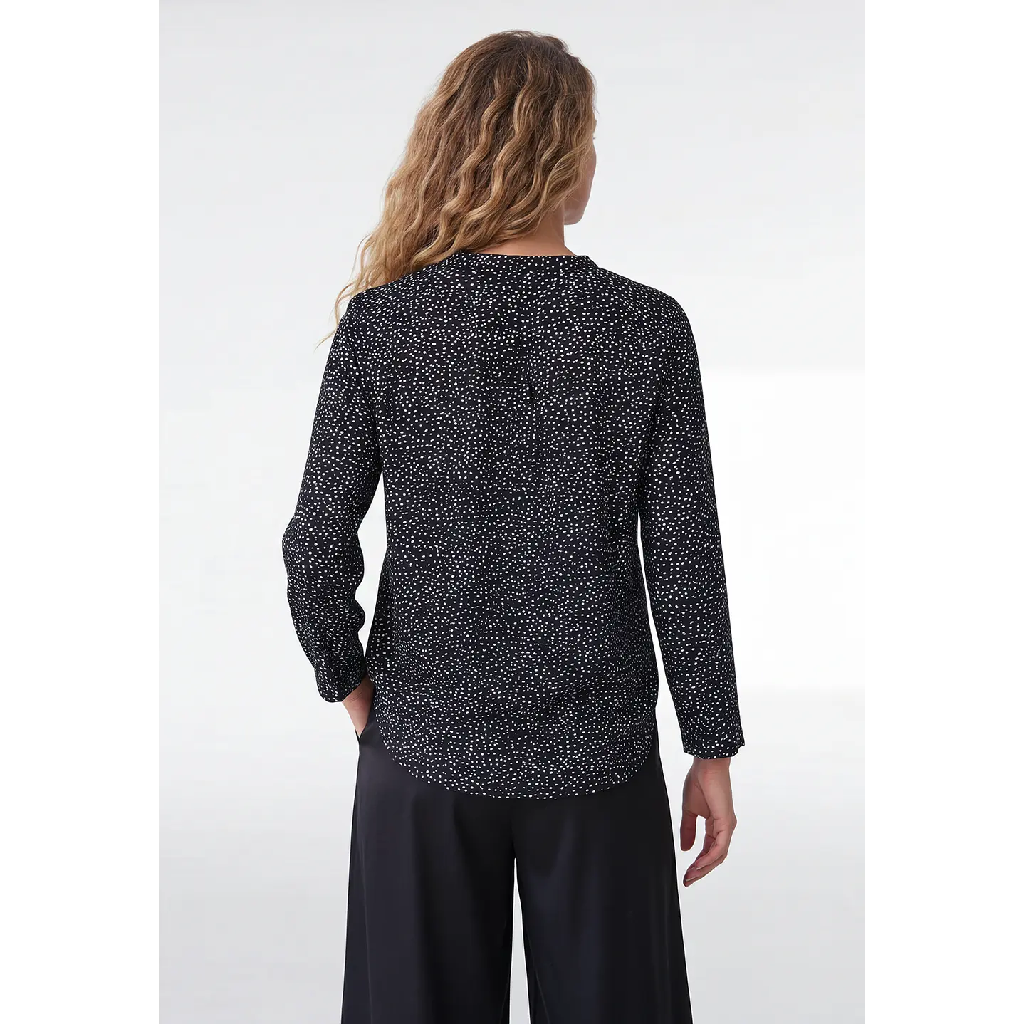 Blusa Chic Mujer Manga 3/4 Negro 3