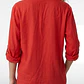 Blusa Lino Mujer Manga Larga Rojo - Miniatura 2