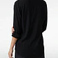 Blusa Lino Mujer Manga Larga Negro - Miniatura 3
