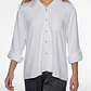 Blusa Lino Mujer Manga Larga Blanco - Miniatura 2