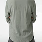 Blusa Lino Mujer Manga Larga Verde - Miniatura 3