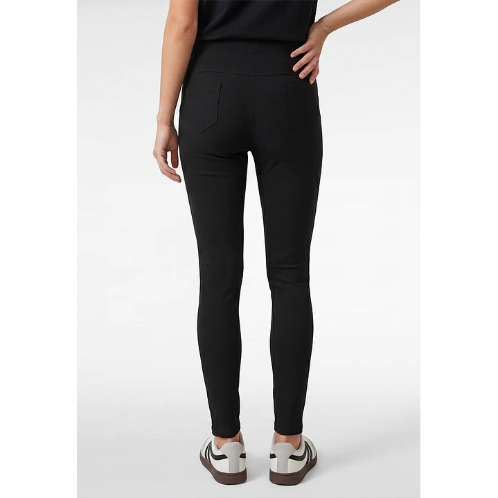 Calza Botones Mujer Negro 2