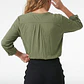 Blusa Strass Mujer Manga 3/4 Verde - Miniatura 3